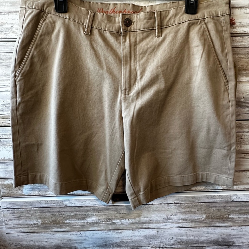 🟤 Weatherproof Chino Shorts 38W 🟤 NWT Flat Front Stretch 8.5”